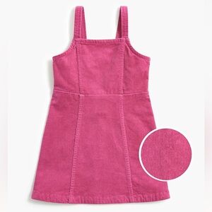 Crewcuts Girls Size 14 Pink Corduroy Jumper Dress Like New